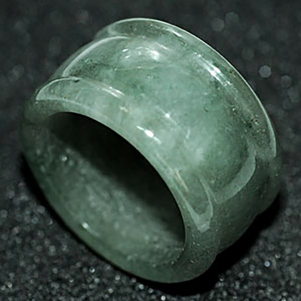 Natural Green Ring Jade Gemstones 51.13 Ct. Size 10.5 (1 of 3)