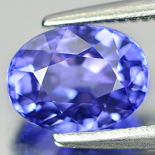 Natural Violetish Blue Tanzanite Gemstones 1.35 Ct. Oval Shape 7.3 x 5.5 Mm. (1 of 3)
