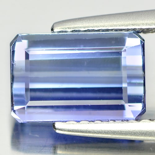 Natural Violetish Blue Tanzanite Gemstones 1.92 Ct. Octagon Shape 8.5 x 5.7 Mm. (1 of 3)