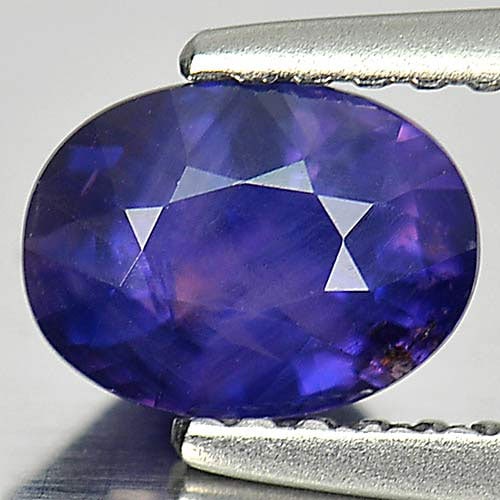 Certified Natural Color Change Purplish Blue Sapphire Gemstones 1.10 Ct. Oval Shape 5.02 x 6.73 Mm.: Product ID: 806153992 Product Name: Natural Color Change Sapphire Weight: 1.10 CT. Size: 5.02 x 6.73 x 3.70 MM. Shape: Oval Color: Blue Clarity:SI1 Luster: Good Gems Origin: Madagascar Treatment: Unhe