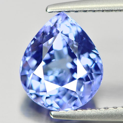 Natural Violetish Blue Tanzanite Gemstones 2.76 Ct. Pear Shape 9.42 x 8.04 Mm. (1 of 4)