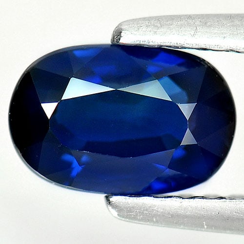 Natural Blue Sapphire Gemstones 1.28 Ct. Oval Shape 7.56 x 5.02 Mm. (1 of 4)