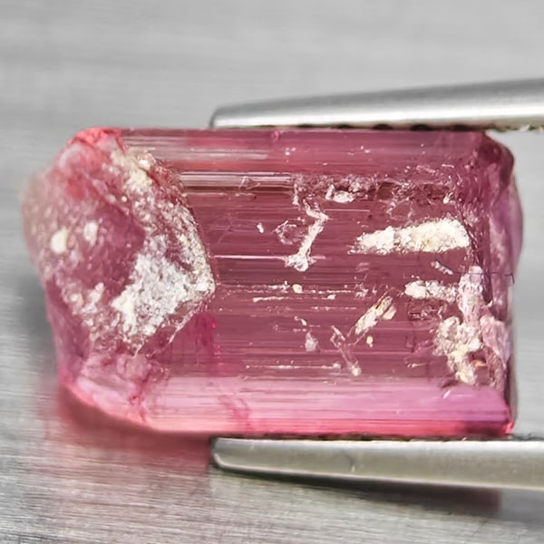 Natural Pink Tourmaline Gemstones 3.92 Ct. Rough Shape 11 x 6.8 Mm.: Product ID: 597200038 Product Name: Natural Tourmaline Weight: 3.92 CT. Size: 11 x 6.8 x 5.9 MM. Shape: Rough Shape Color: Pink Clarity:None Luster: Good Gems Origin: Nigeria Treatment: Unheated Cryst
