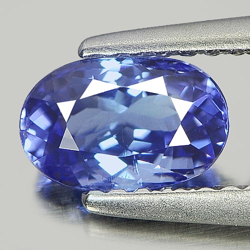 Natural Blue Tanzanite Gemstones 0.93 Ct. Oval Shape 7.12 x 4.60 Mm. (1 of 4)