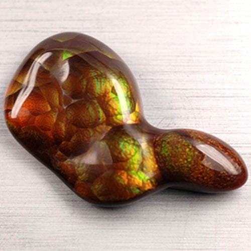 Natural Muti Color Agate Carving 9.23 CT. Fancy Shape 24.5 x 12.3 Mm. (1 of 3)