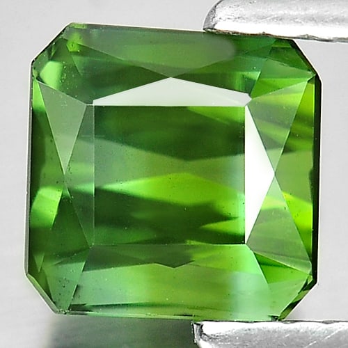 Natural Green Tourmaline Gemstones 1.67 Ct. Octagon Shape 6.4 x 6.4 Mm. (1 of 3)