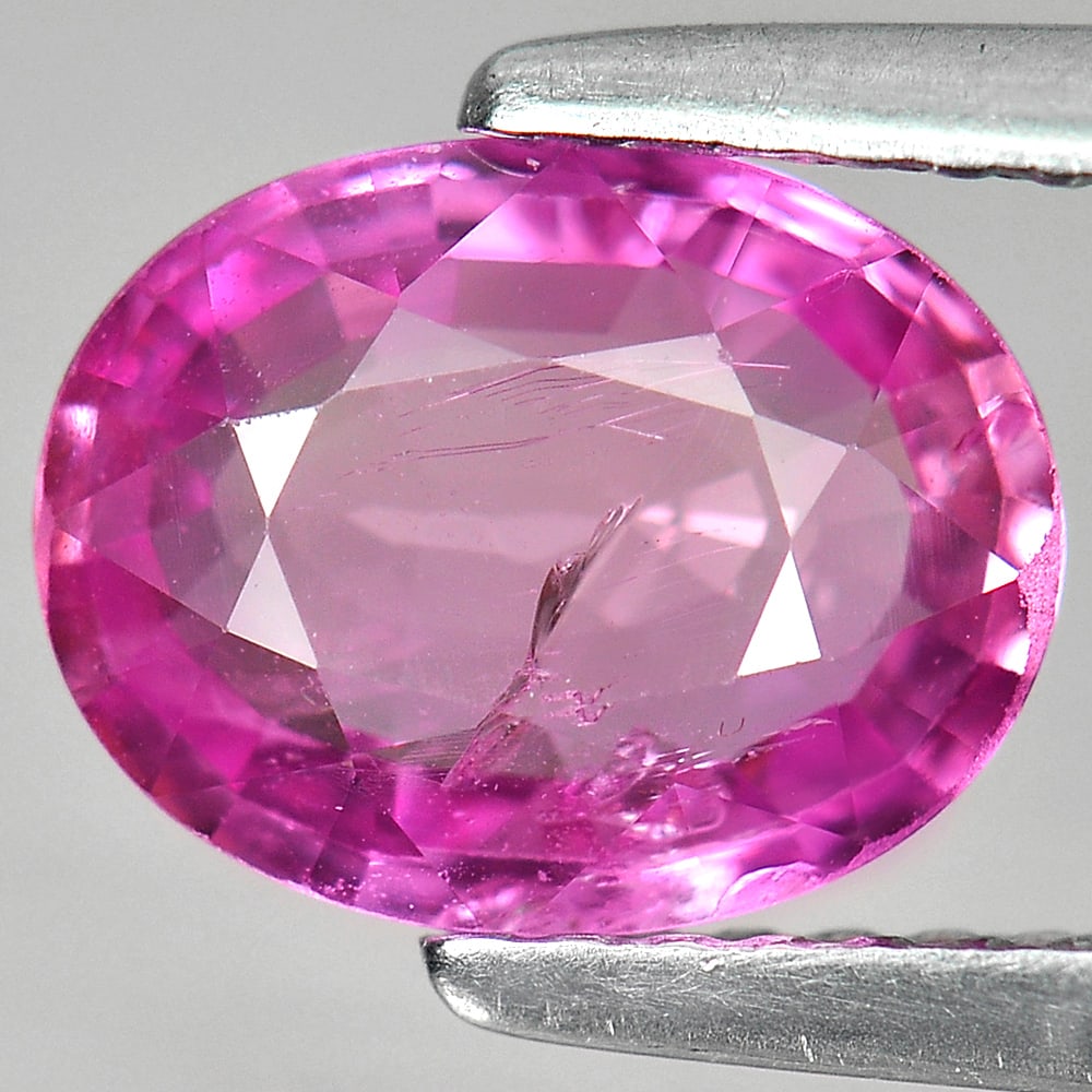 Natural Pink Sapphire Gemstones 1.82 Ct. Oval Shape 9.1 x 7.2 Mm.: Product ID: 806147110 Product Name: Natural Pink Sapphire Weight: 1.82 CT. Size: 9.1 x 7.2 x 3.5 MM. Shape: Oval Color: Pink Clarity:SI Luster: Good Gems Origin: Madagascar Treatment: Heated Crystal S