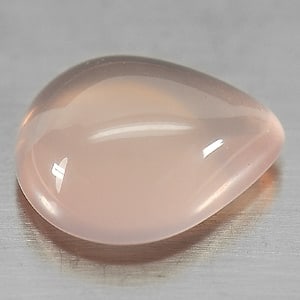 Natural Rose Pink Quartz Gemstones 10.68 Ct. Pear Cabochon Shape 16.4 x 13.8 Mm. (1 of 3)