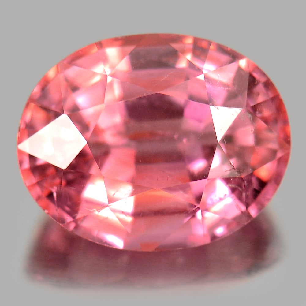 Natural Purplish Pink Tourmaline Gemstones 1.39 Ct. Oval Shape 7.8 x 6.2 Mm. (1 of 3)