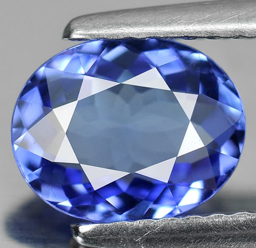 Natural Blue Tanzanite Gemstones 1.38 Ct. Clean Oval Shape (1 of 4)