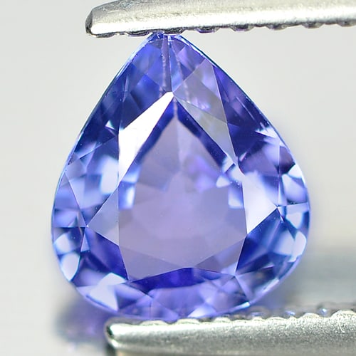 Natural Violet Tanzanite Gemstones 0.86 Ct. Pear Shape 7.14 x 6.32 Mm. (1 of 4)