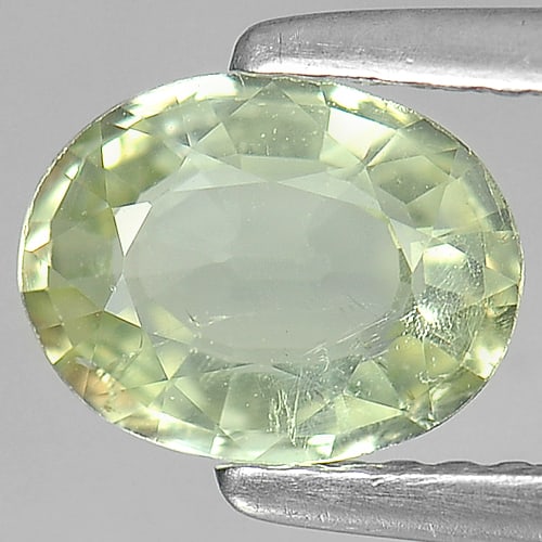 Natural Light Green Tourmaline Gemstones 0.98 Ct. Oval Shape 7.6 x 5.9 Mm.: Product ID: 807217960 Product Name: Natural Tourmaline Weight: 0.98 CT. Size: 7.6 x 5.9 x 3.1 MM. Shape: Oval Color: Light Green Clarity:VSI Luster: Good Gems Origin: Mozambique , Africa Treatment: Un