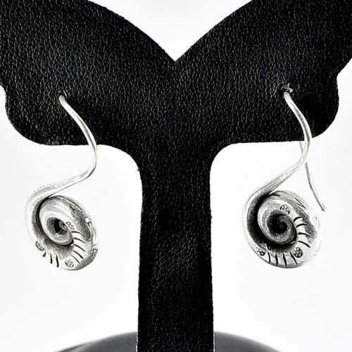 8.51 G. Charming 70 Sterling Silver Jewelry Earrings Coil (1 of 3)