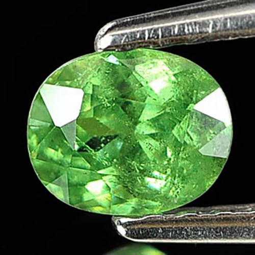 Natural Green Demantoid Garnet Gemstones 0.47 Ct. Oval Shape 5 x 4 Mm. (1 of 3)