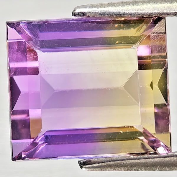 Natural Bi Color Ametrine Gemstones 4.12 Ct. Octagon Shape 9.5 x 8.3 Mm. (1 of 3)