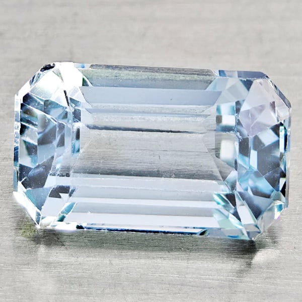 Natural Light Blue Aquamarine Gemstones 1.40 Ct. Octagon Shape 8.3 x 5.1 Mm.: Product ID: 800812220 Product Name: Natural Aquamarine Weight: 1.40 CT. Size: 8.3 x 5.1 x 4.4 MM. Shape: Octagon Color: Light Blue Clarity:VSI - SI1 Luster: Good Gems Origin: Brazil Treatment: Unheate
