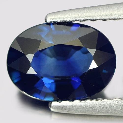 Natural Blue Sapphire Gemstones 1.48 Ct. Oval Shape 8.26 x 6.02 Mm.: Product ID: 806007575 Product Name: Natural Blue Sapphire Weight: 1.48 CT. Size: 8.26 x 6.02 x 3.43 MM. Shape: Oval Color: Blue Clarity:VVS Luster: Good Gems Origin: Madagascar Treatment: Heated Cryst