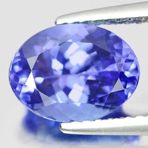 Natural Blue Tanzanite Gemstones 2.28 Ct. Oval Shape 9.3 x 7.1 Mm. (1 of 3)