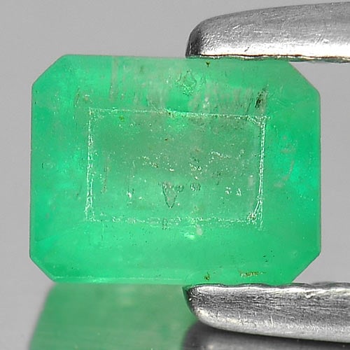 Natural Green Emerald Gemstones 0.64 Ct. Octagon Shape 5.7 x 4.4 Mm. (1 of 3)