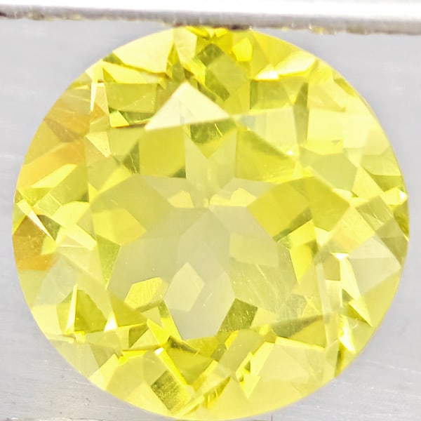 Natural Yellow Lemon Quartz Gemstones 3.01 Ct. Round Shape 9.1 Mm. (1 of 3)