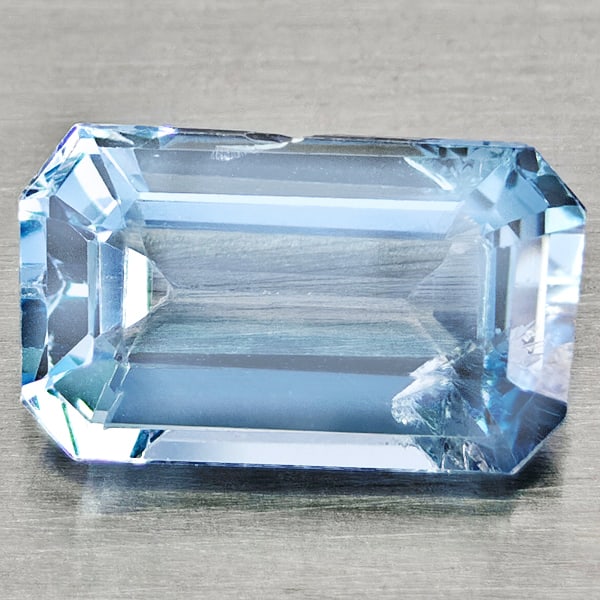 Natural Baby Blue Aquamarine Gemstones 1.69 Ct. Octagon Shape 9.8 x 5.8 Mm.: Product ID: 800812089 Product Name: Natural Aquamarine Weight: 1.69 CT. Size: 9.8 x 5.8 x 4 MM. Shape: Octagon Color: Baby Blue Clarity:SI1 Luster: Good Gems Origin: Brazil Treatment: Unheated Crystal