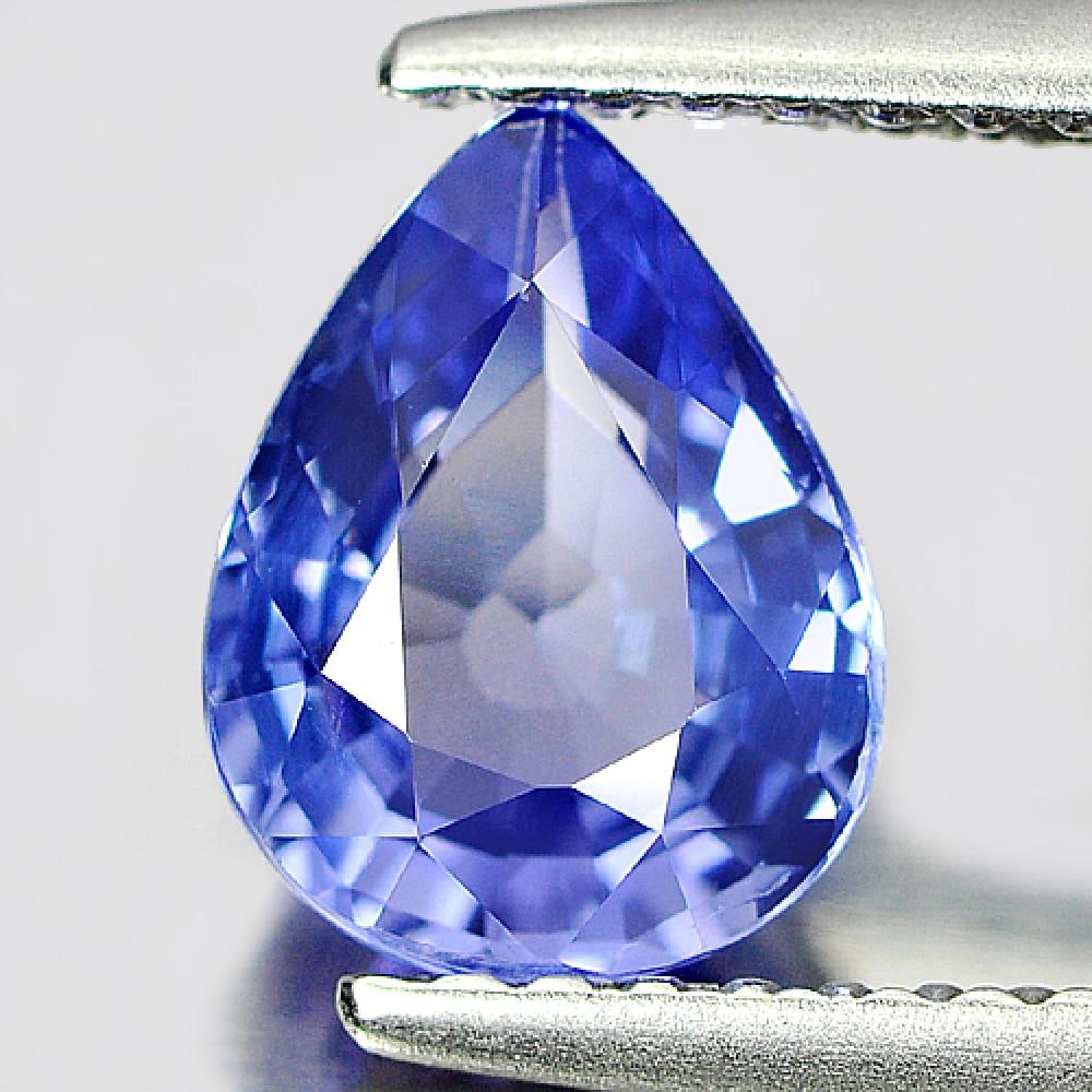 Natural Blue Tanzanite Gemstones 1.10 Ct. Pear Shape 8 x 6.1 Mm.: Product ID: 807005371 Product Name: Natural Tanzanite Weight: 1.10 CT. Size: 8 x 6.1 x 3.5 MM. Shape: Pear Color: Violetish Blue Clarity:VSI Luster: Very Good Gems Origin: Tanzania Treatment: Heated C
