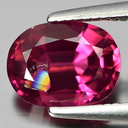 Natural Purplish Pink TourmalineGemstones 1.30 Ct. Oval Shape: Product ID: 807241074 Product Name: Natural Tourmaline Weight: 1.30 CT. Size: 7.9 x 6 x 4.1 MM. Shape: Oval Color: Purplish Pink Clarity:SI Luster: Good Gems Origin: Nigeria Treatment: Unheated Crysta
