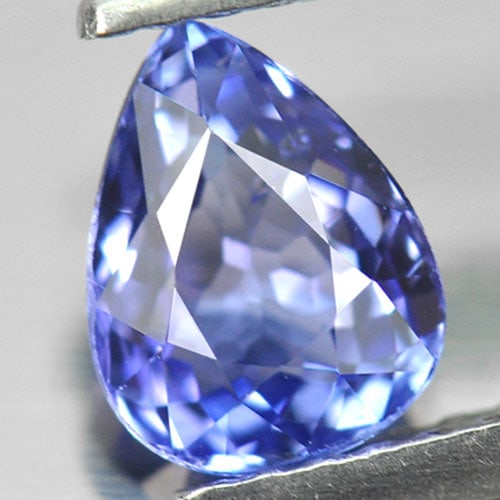Natural Blue Tanzanite Gemstones 1.03 Ct. Pear Shape 7 x 5.4 x 3.6 Mm. (1 of 3)