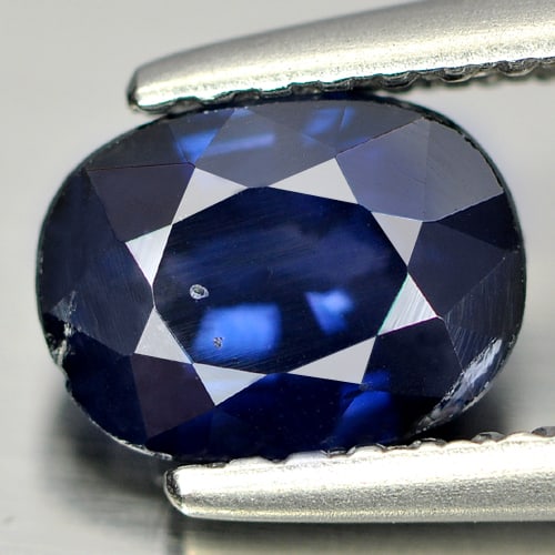 Natural Blue Sapphire Gemstones 1.28 Ct. Oval Shape 7 x 5.1 Mm. (1 of 3)