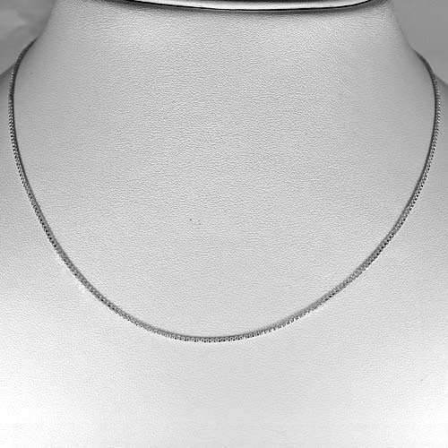 925 Sterling Necklace Silver Jewelry Length 32 Inch. weight 4.16 G. Thailand (1 of 3)