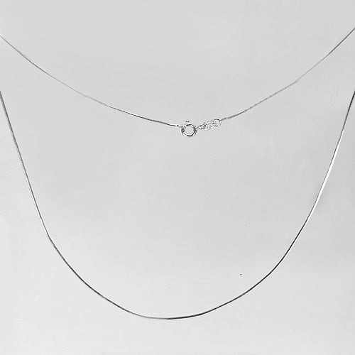 Snake Chains Necklace 925 Sterling Silver Jewelry Length 17 Inch.: Product ID: 280540003 Product Type: 925 Sterling Silver Fine Jewelry Jewelry Weight: 1.82 Grams. Gemstones Color: Silver Metal: Solid Silver 92.5%. Gemstone Detail: Average Range 1.82 - 2.06 Gram Per 