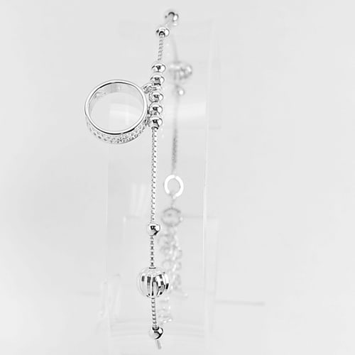 925 Silver Sterling Jewelry Bead Chain Bracelet Length 6 Inch.: Product ID: 280560086 Product Type: 925 Sterling Silver Fine Jewelry Jewelry Weight: 3.38 Grams. Gemstones Color: Silver Metal: Solid Silver 92.5%. Gemstone Detail: Average Range 3.38 - 3.47 Gram Per 