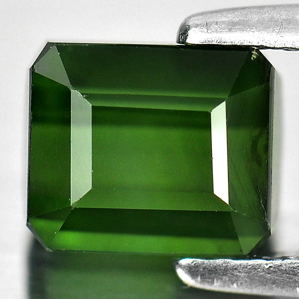 Natural Green Tourmaline Gemstones 2.09 Ct. Octagon Shape 6.8 x 5.6 Mm. (1 of 3)