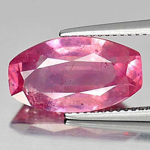 Natural Pink Ruby Gemstones 8.00 Ct. Barrel Shape 15.3 x 8.7 Mm.: Product ID: 805914595 Product Name: Natural Ruby Weight: 8.00 CT. Size: 15.3 x 8.7 x 6 MM. Shape: Barrel Color: Pink Clarity:VSI Luster: Good Gems Origin: Mozambique Treatment: Heated Lead-glass filli