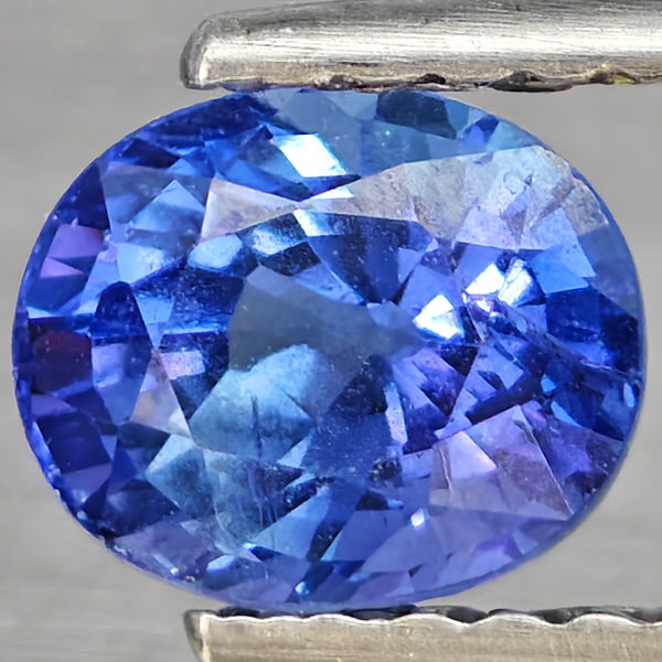 Natural Violet Blue Tanzanite Gemstones 1.04 Ct. Oval Shape 6 x 5 Mm. (1 of 3)