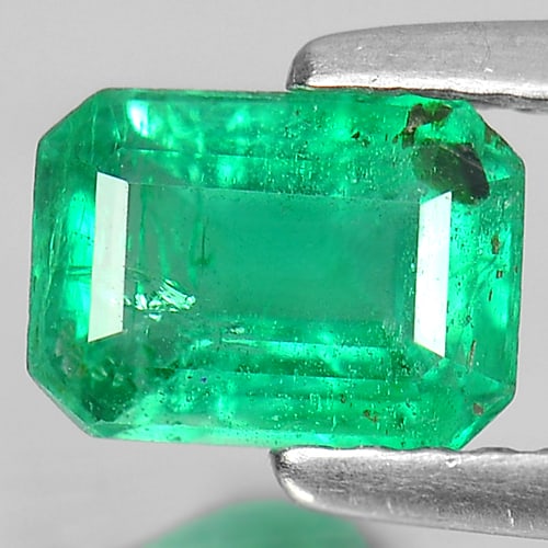 Natural Green Emerald Gemstones 0.82 Ct. Octagon Shape 6.74 x 4.95 Mm. (1 of 3)