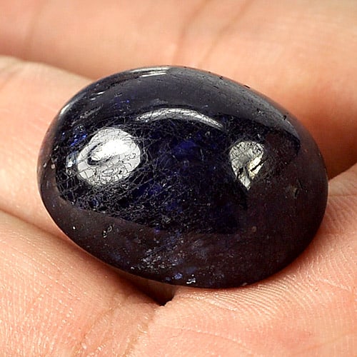 Natural Blue Sapphire Gemstones 67.38 Ct. Oval Cabochon Shape 25 x 20 Mm. (1 of 3)