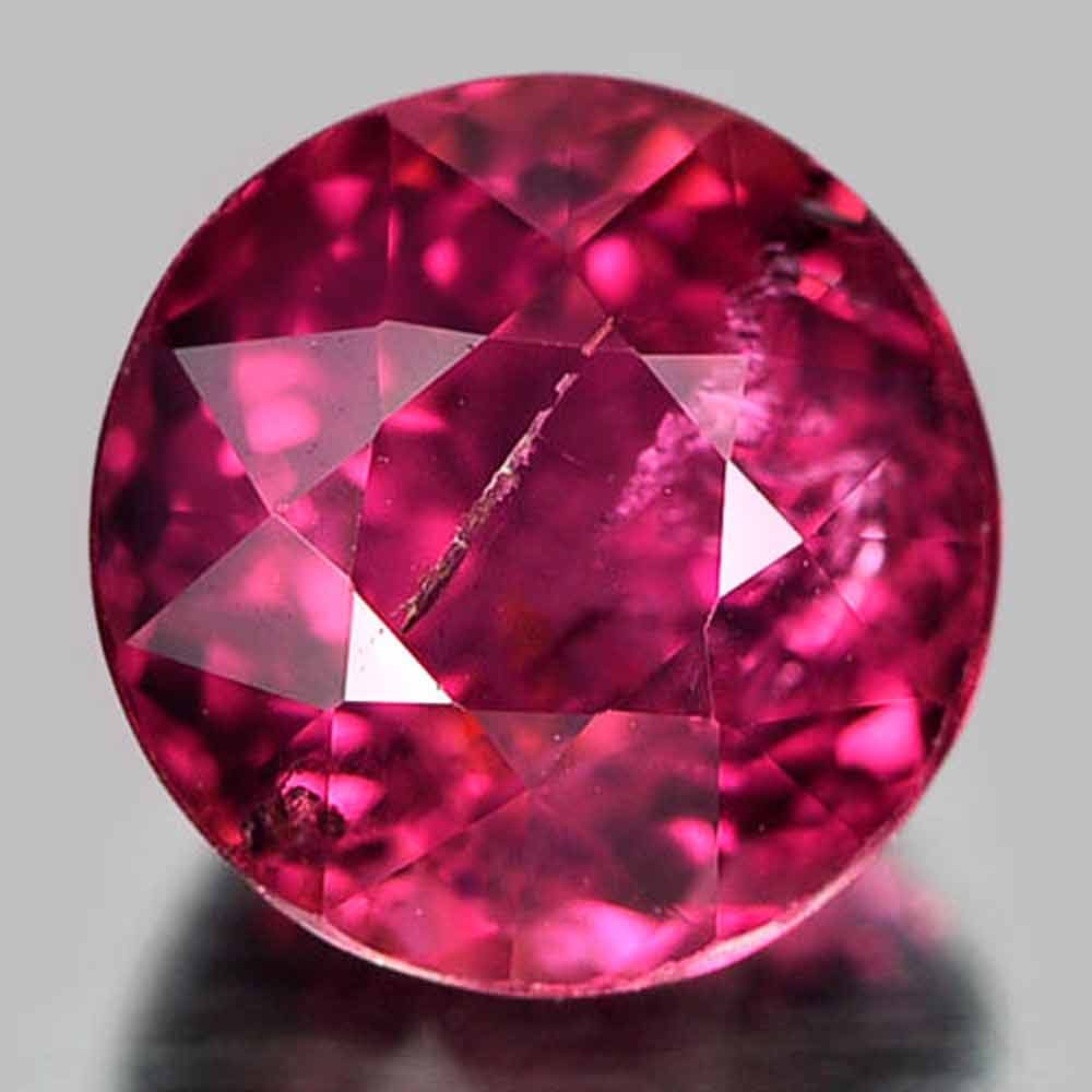 Natural Violet Pink Tourmaline Gemstones 1.12 Ct. Round Shape 6.3 Mm.: Product ID: 807244000 Product Name: Natural Tourmaline Weight: 1.12 CT. Size: 6.3 x 6.3 x 4.5 MM. Shape: Round Color: Violet Pink Clarity:SI1 Luster: Good Gems Origin: Nigeria Treatment: Unheated Crys