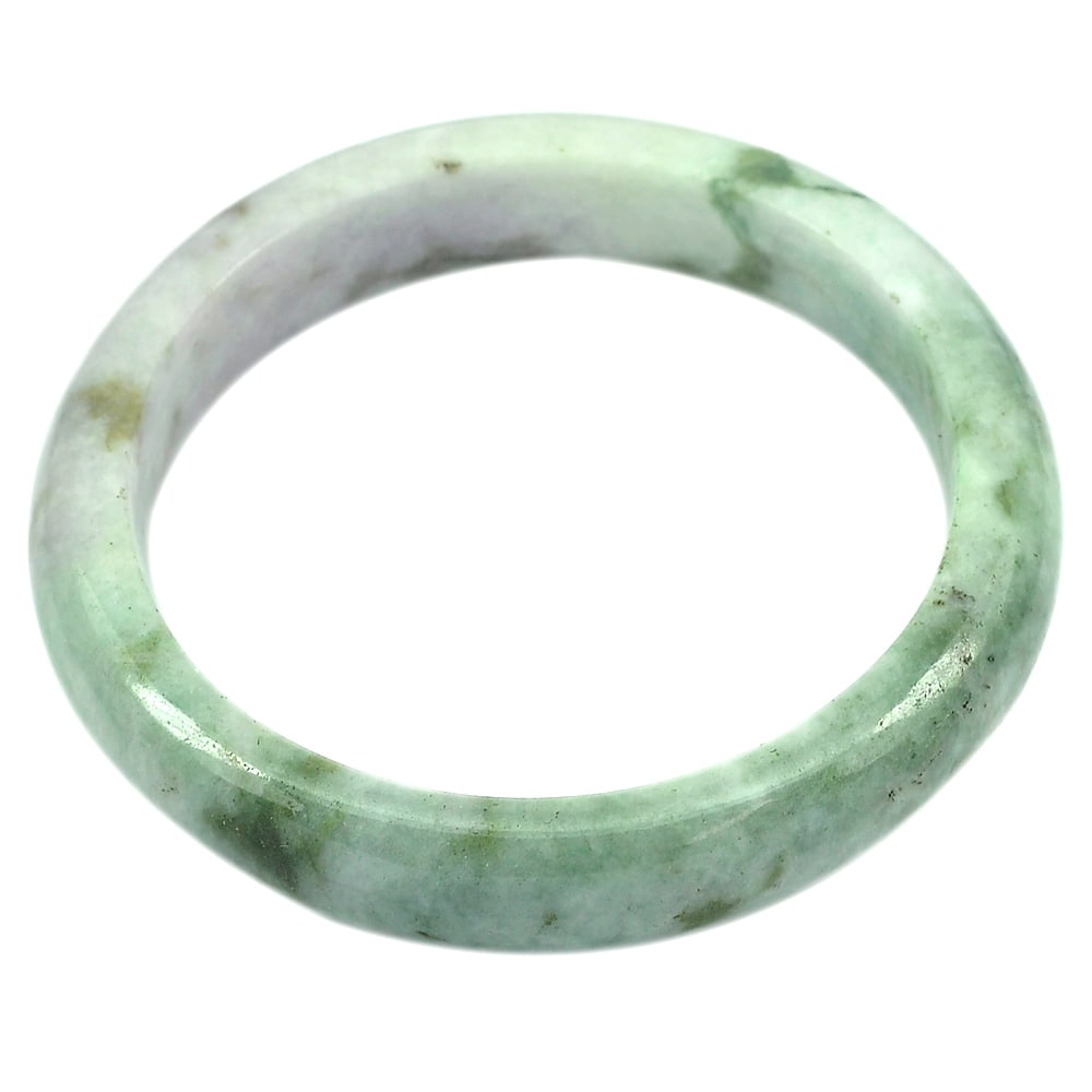 Natural Multi Color Green Jade Gemstones 345.39 Ct. Bangle Round Cabochon Shape Diameter 63 mm. (1 of 3)