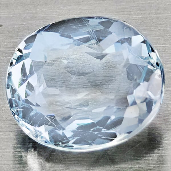 Natural Baby Blue Aquamarine Gemstones 1.10 Ct. Oval Shape 7.2 x 6 Mm.: Product ID: 800812067 Product Name: Natural Aquamarine Weight: 1.10 CT. Size: 7.2 x 6 x 3.9 MM. Shape: Oval Shape Color: Baby Blue Clarity:SI1 Luster: Good Gems Origin: Brazil Treatment: Unheated Crys