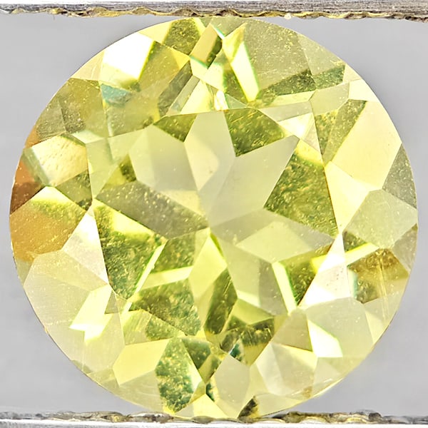 Natural Yellow Lemon Quartz Gemstones 1.89 Ct. Round Shape 8.1 Mm. (1 of 3)