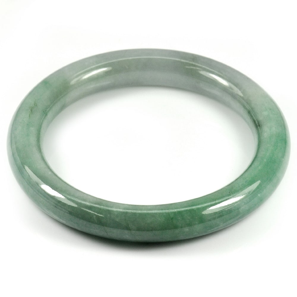 Natural Multi-Color Jade Gemstones 277.77 Ct. Bangle Round Cabochon Shape Diameter 56 Mm. (1 of 3)