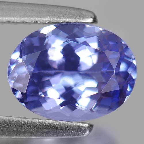 Natural Violetish Blue Tanzanite Gemstones 1.39 Ct. Oval Shape 8.1 x 6.1 Mm. (1 of 3)
