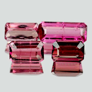 Natural Purple Pink Tourmaline Gemstones 2.03 Ct. 4 Pcs. Octagon Shape 5.4 x 3.6 Mm.: Product ID: 807233198 Product Name: Natural Tourmaline Weight: 2.03 CT. Size: 5.4 x 3.6 x 3.2 To 8.1 x 3.5 x MM. Shape: Octagon Color: Purple Pink Clarity:VSI Luster: Good Gems Origin: Nigeria Treatme