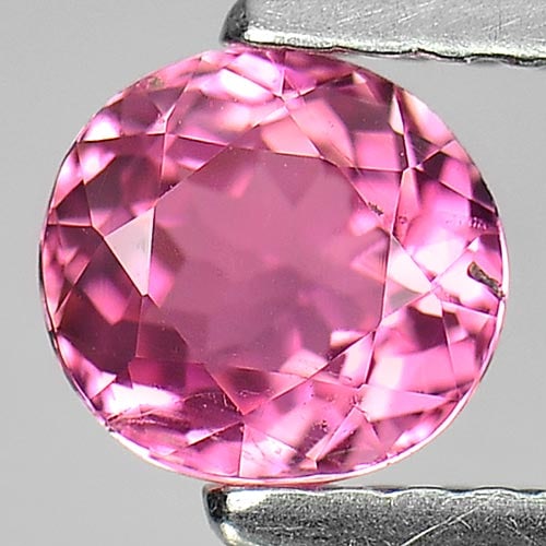 Natural Pink Tourmaline Gemstones 0.66 Ct. Oval Shape 5.6 x 5.2 Mm.: Product ID: 807249326 Product Name: Natural Tourmaline Weight: 0.66 CT. Size: 5.6 x 5.2 x 3.5 MM. Shape: Oval Color: Pink Clarity:VSI Luster: Good Gems Origin: Nigeria Treatment: Unheated Crystal Stru
