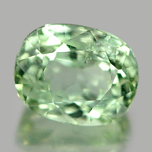 Natural Light Green Tourmaline Gemstones 0.95 Ct. Oval Shape 6.1 x 4.9 Mm.: Product ID: 807246082 Product Name: Natural Tourmaline Weight: 0.95 CT. Size: 6.1 x 4.9 x 4.3 MM. Shape: Oval Color: Light Green Clarity:SI1 Luster: Good Gems Origin: Nigeria Treatment: Unheated Cryst