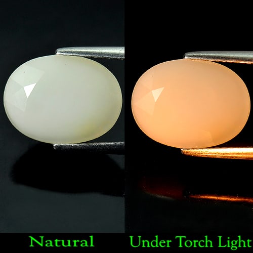 Natural White Color Opal Gemstones 5.07 Ct. Oval Shape 14.8 x 11.1 Mm.: Product ID: 818708247 Product Name: Natural Opal Weight: 5.07 CT. Size: 14.8 x 11.1 x 4.2 MM. Shape: Oval Color: White Clarity:Opaque Luster: Good Gems Origin: Ethiopia Treatment: Unheated Crystal Str