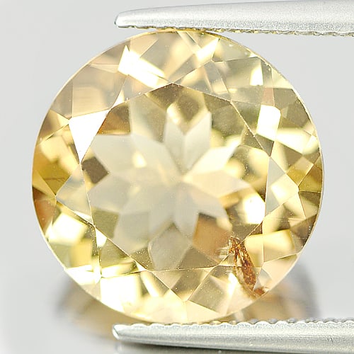 Natural Imperial Topaz Gemstone 8.84 Ct. Round Shape 13.1 Mm. (1 of 3)