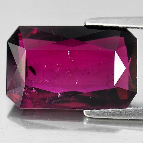 Natural Purplish Pink Tourmaline Gemstones 7.42 Ct. Octagon Shape 15.3 x 9.8 Mm. (1 of 3)