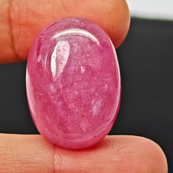 Natural Pink Red Ruby Gemstones 39.82 Ct. Oval Cabochon Shape 24 x 17 Mm. (1 of 3)